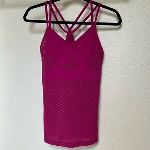 Hot Pink Lorna Jane Lightweight Workout Tank Top